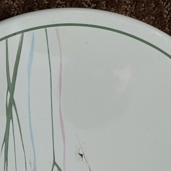 Vintage Corelle CorningWare Shadow Iris 10” Stove Eye Covers Trivets Set of 4 - Picture 8 of 8